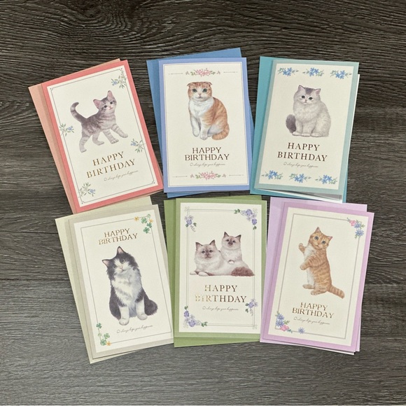 The Scottish Fold Kitten Birthday Card ❘ Celebrate Card ❘ Happy Birthday Card - Picture 6 of 6